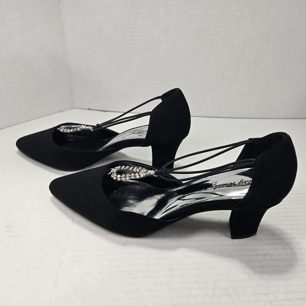 Easy Street Alive 5 Moonlight Heels Rhinestone Accents Women's Size 7 Extra Wide - Picture 5 of 14